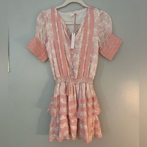 KREWE DU Q pink and white dress!! Size xs! NWT